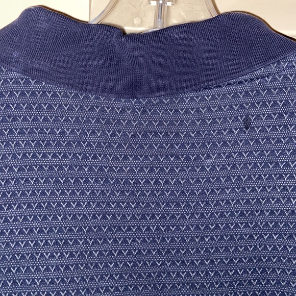 Men’s 3XLT Navy long sleeve Polo By Ralph Lauren shirt with diamond patterns - Picture 8 of 10